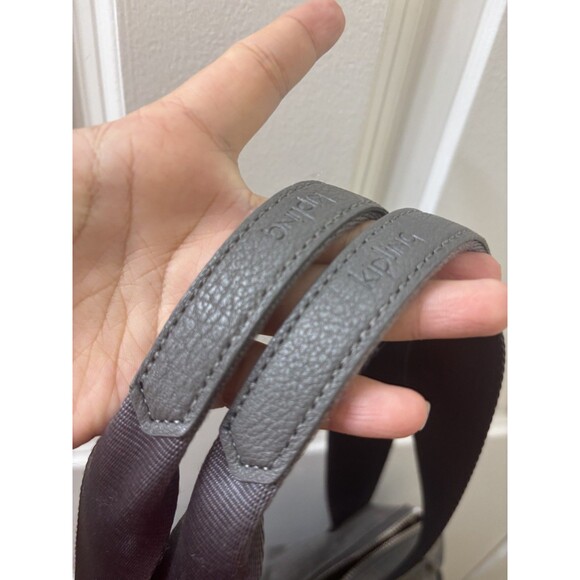 Kipling Rare GRAY Nylon BIG Pocket FRONT Large Weekend Travel Tote Bag - Picture 7 of 12